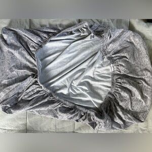 Copper pearl bassinet Gray Fitted Sheet